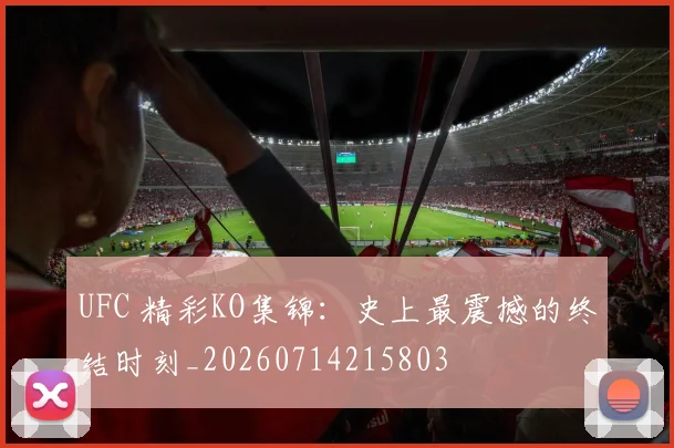 UFC 精彩KO集锦：史上最震撼的终结时刻_20260714215803